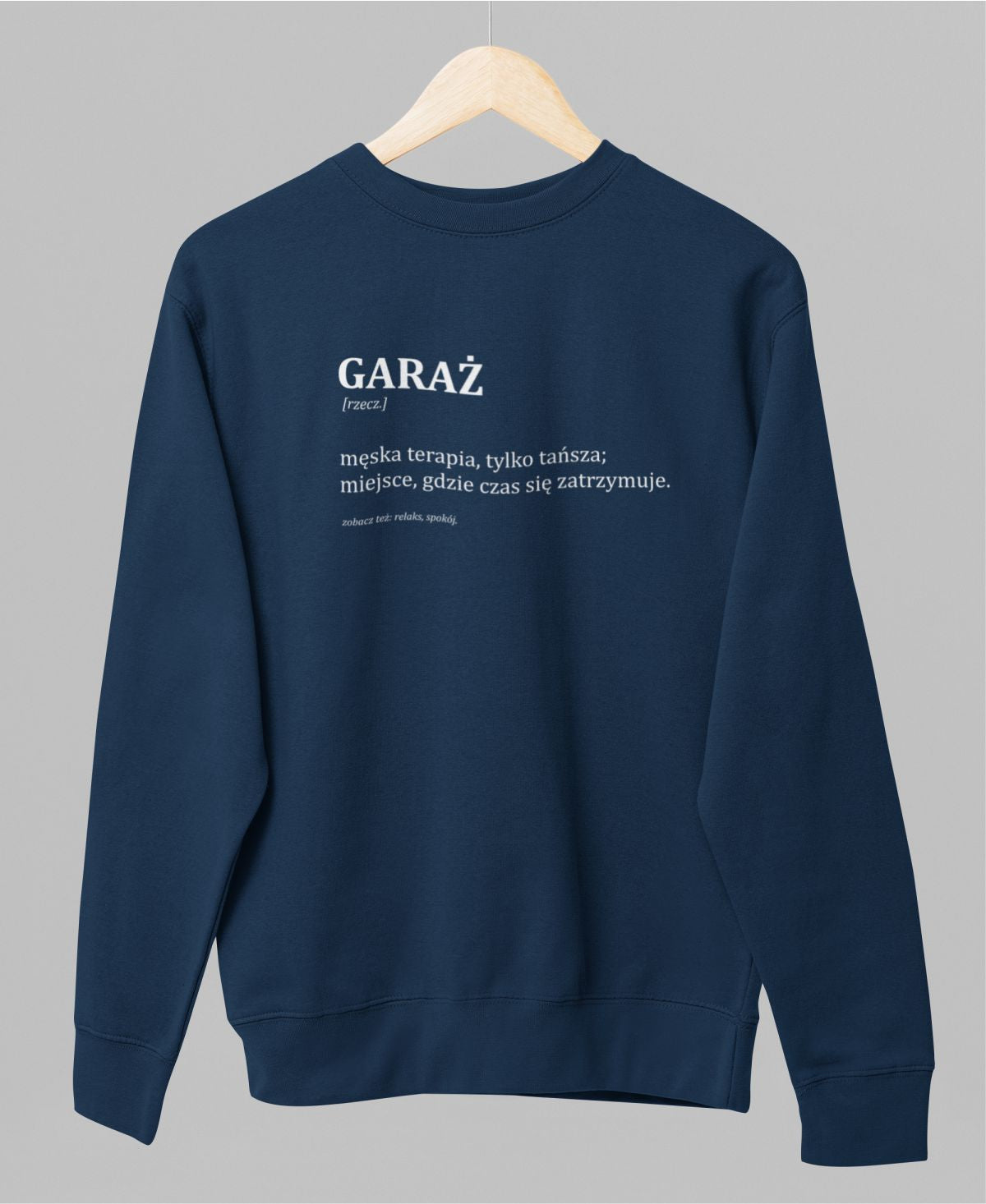 Blauer UNISEX Pullover GARAŻ