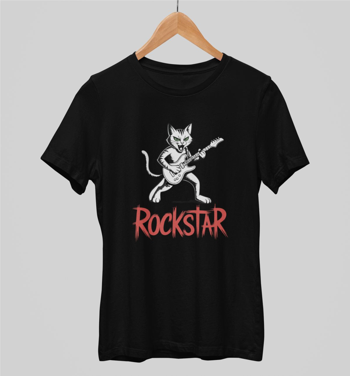 Schwarzes UNISEX T-Shirt Rockstar