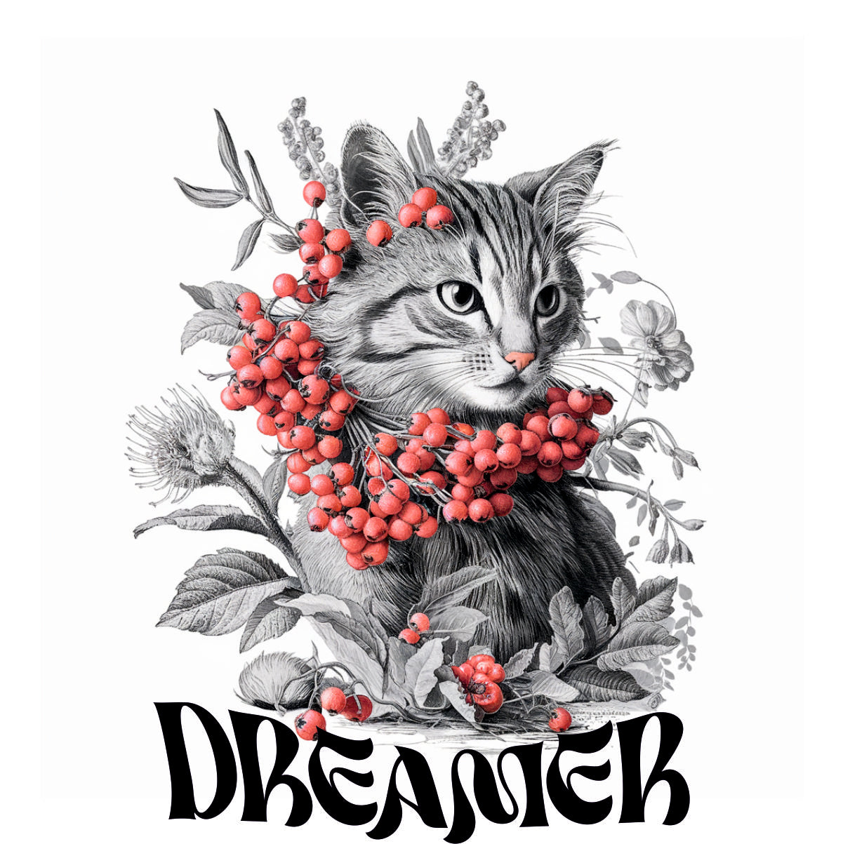 Weiße UNISEX T-Shirts mit Rückenaufdruck "Dreamer"