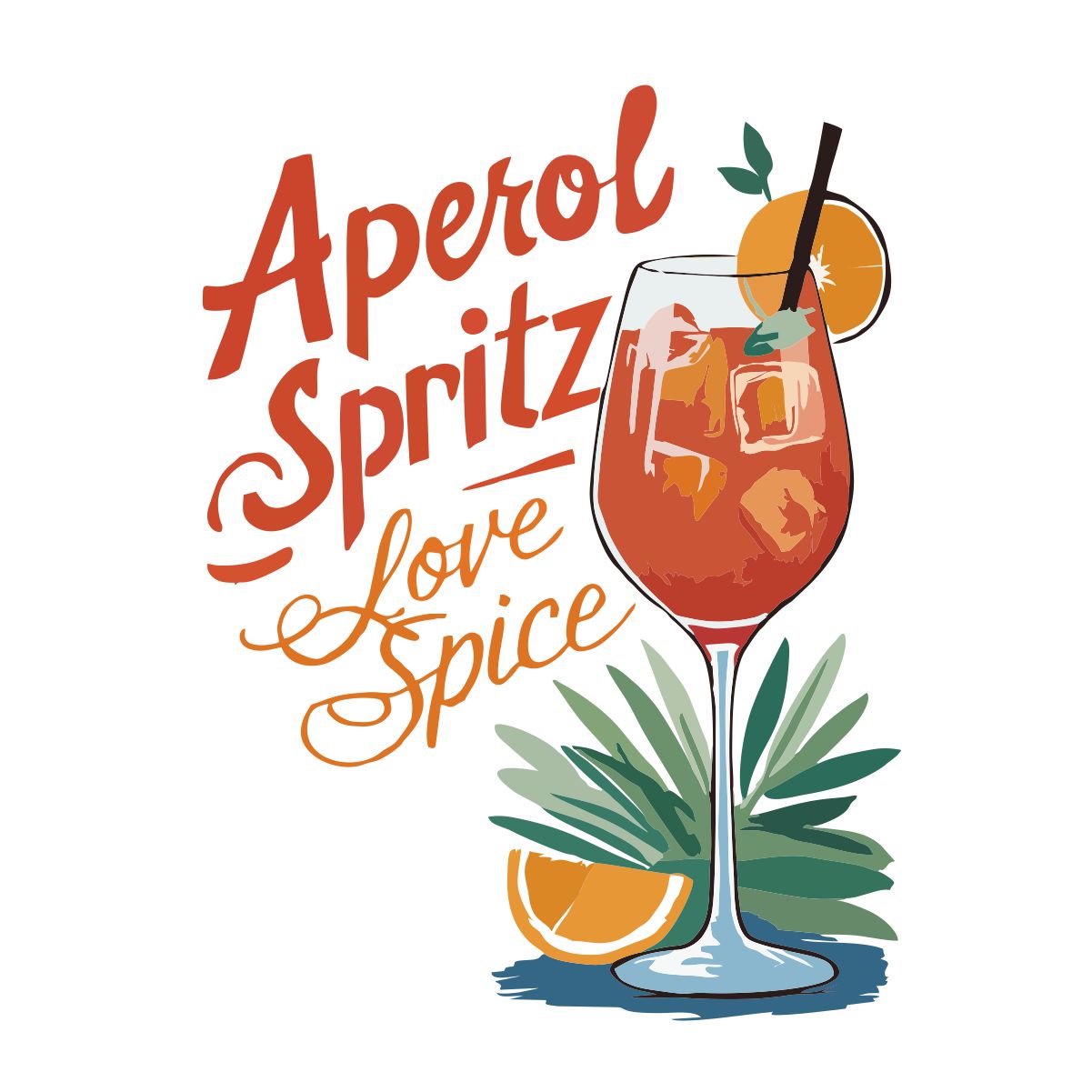 Weißer UNISEX Pullover "Aperol"