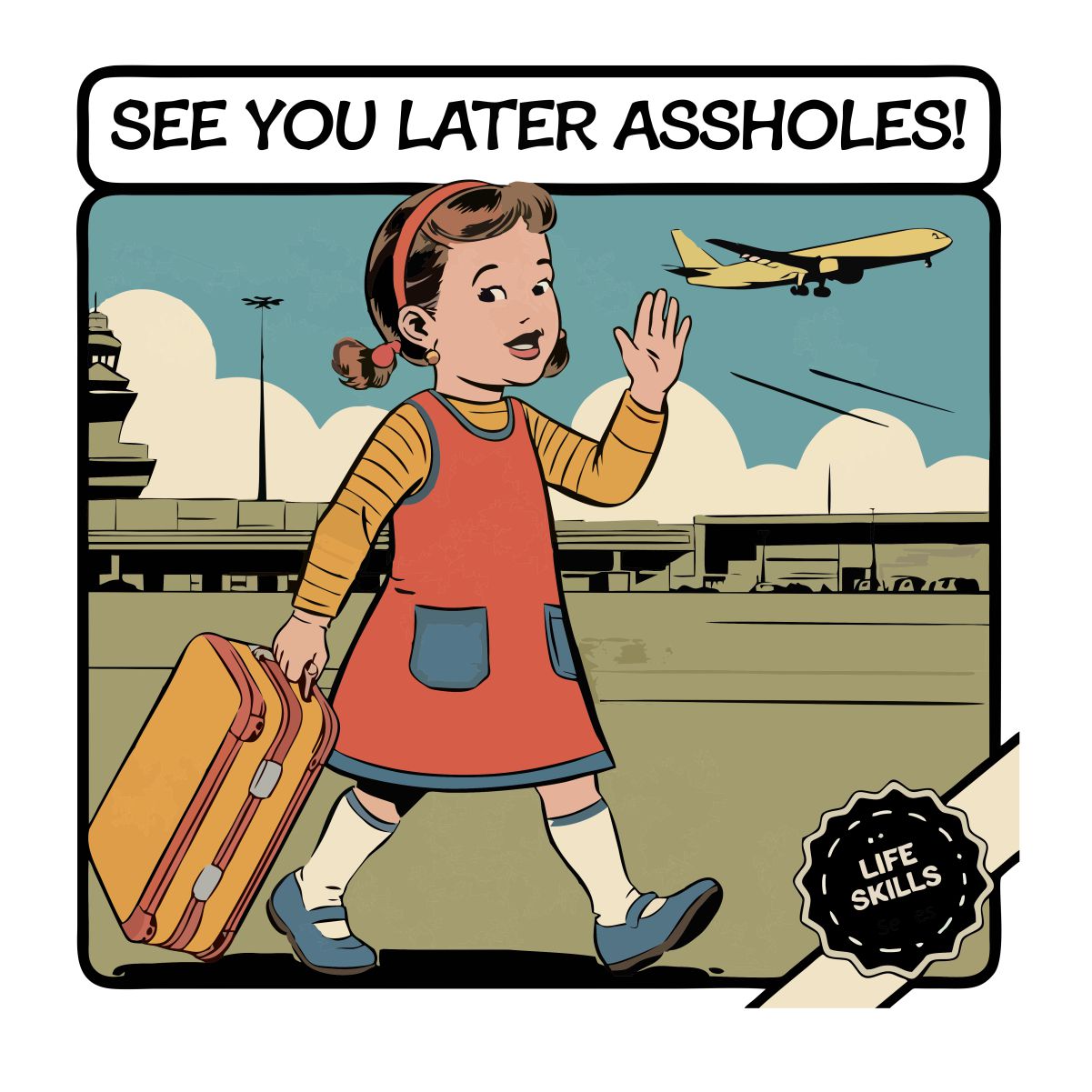 Weißes UNISEX T-Shirt "See you later"