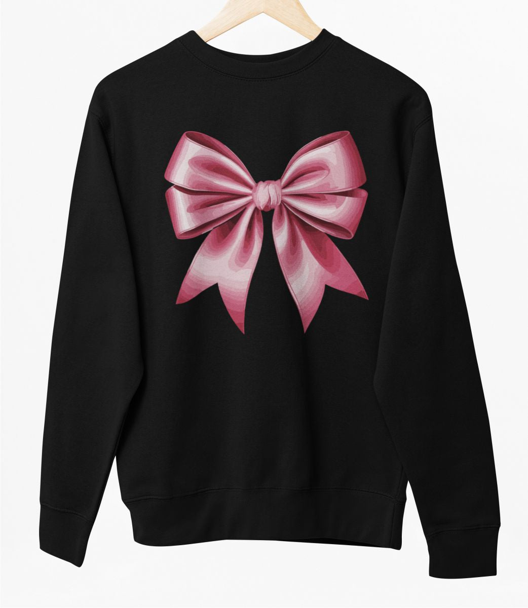 Schwarzer UNISEX Pullover "Schleife"