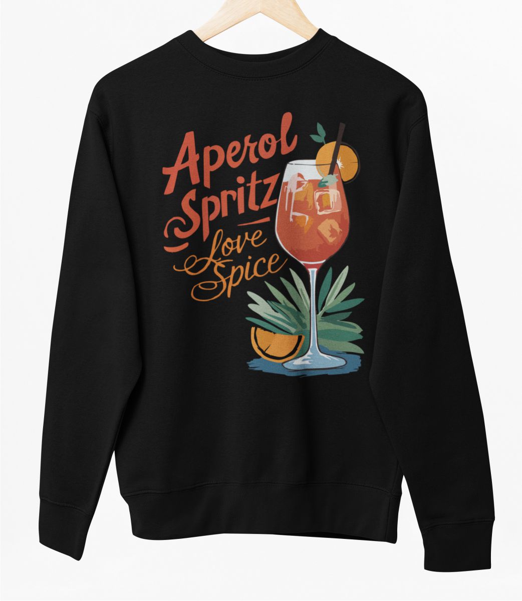 Schwarzer UNISEX Pullover "Aperol"