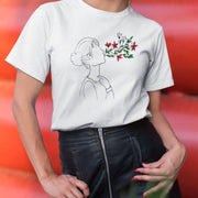 Weißes T-Shirt „Atmen“