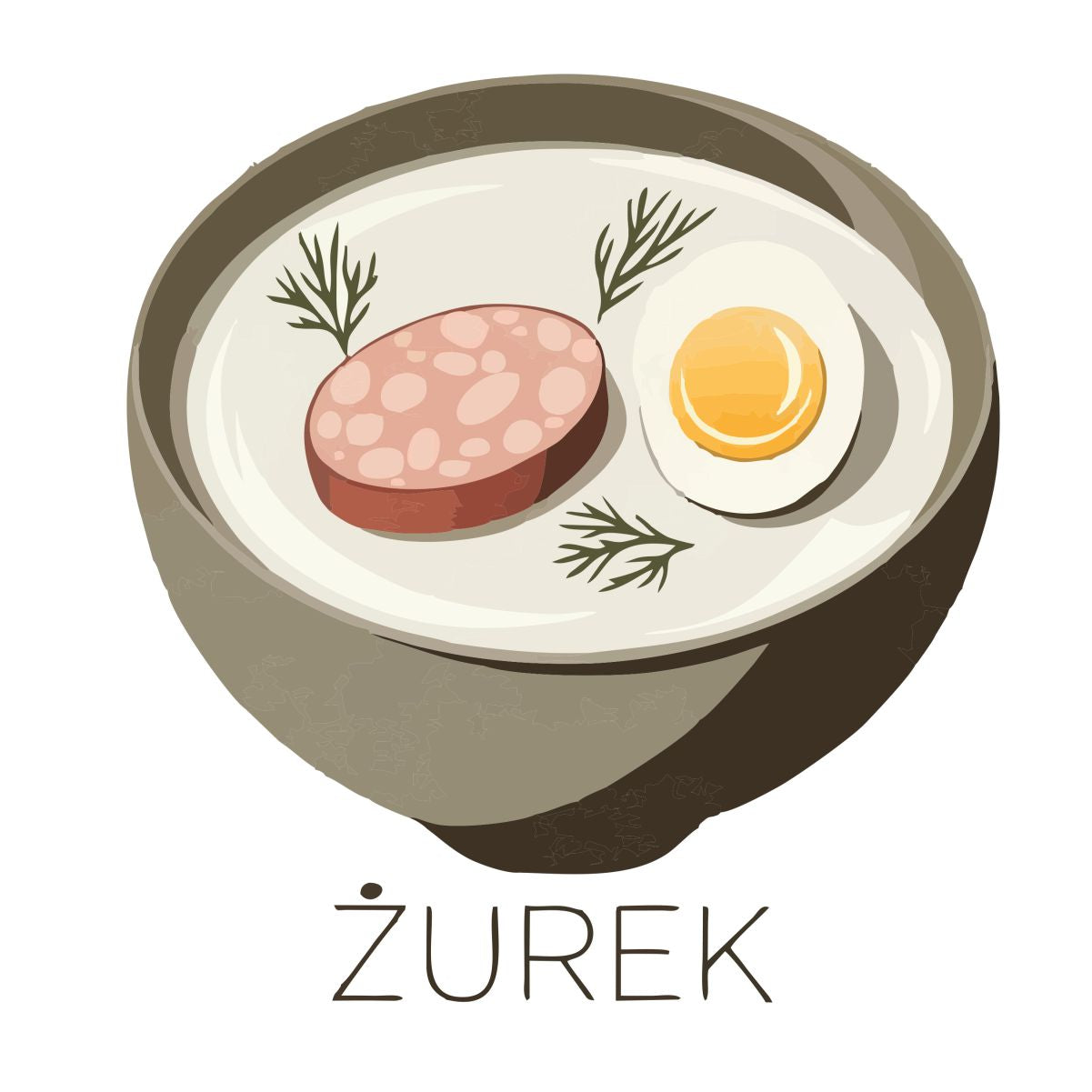 Weißes UNISEX T-Shirt "Żurek"