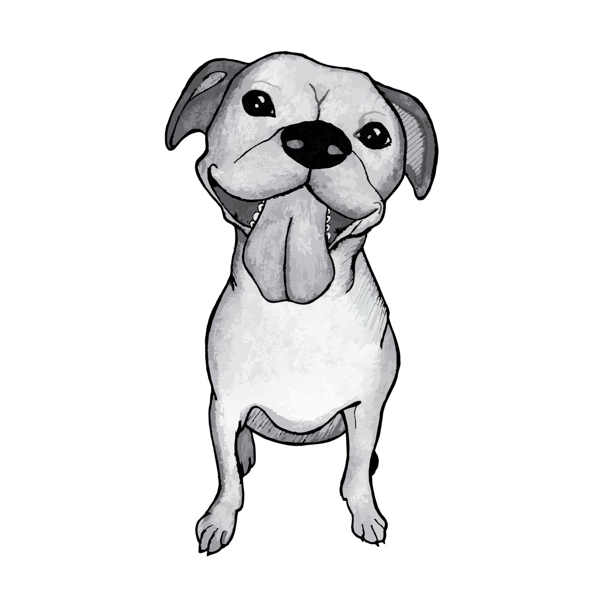 White Unisex T-shirt El perro es felicidad