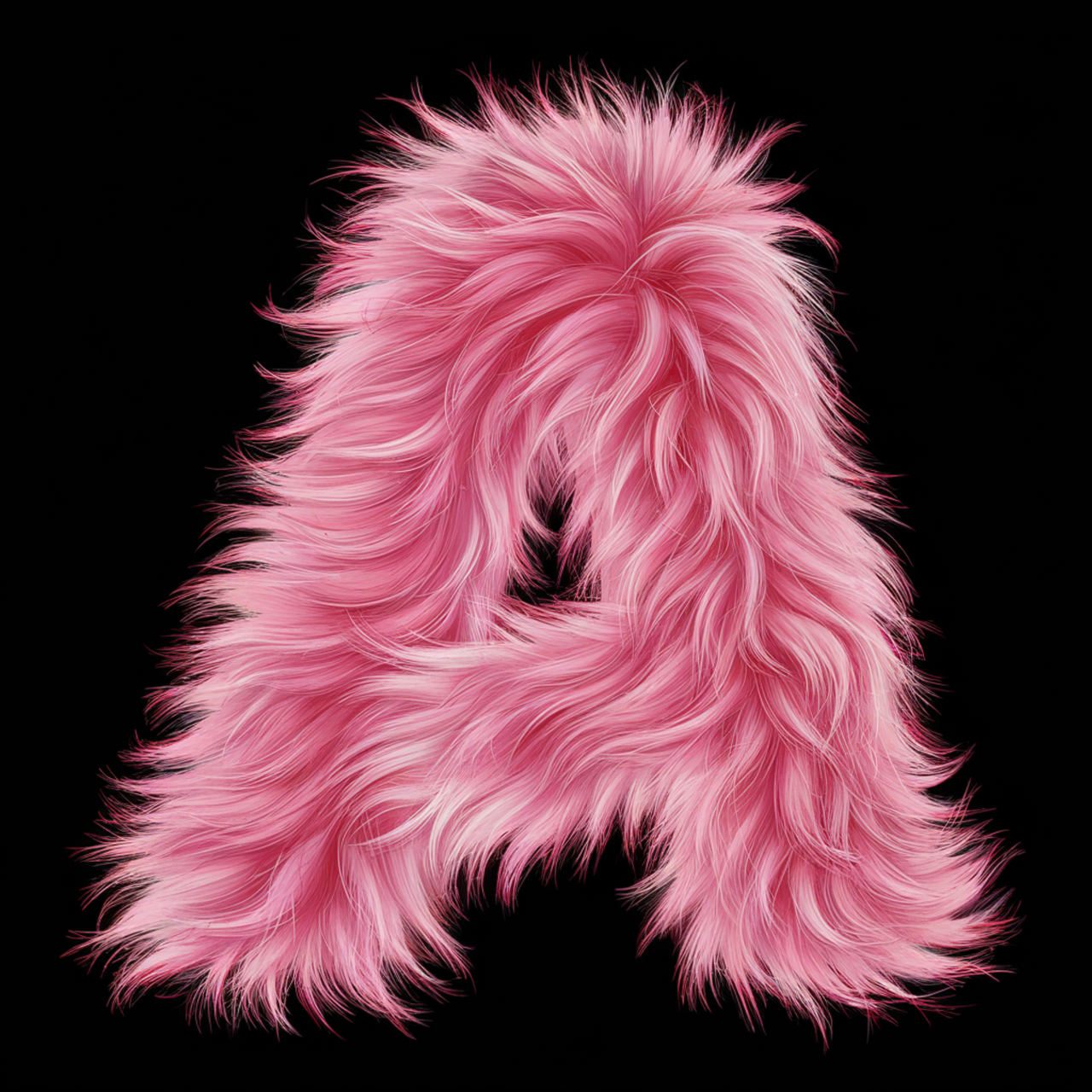 Schwarzes UNISEX T-Shirt "A Buchstabe"