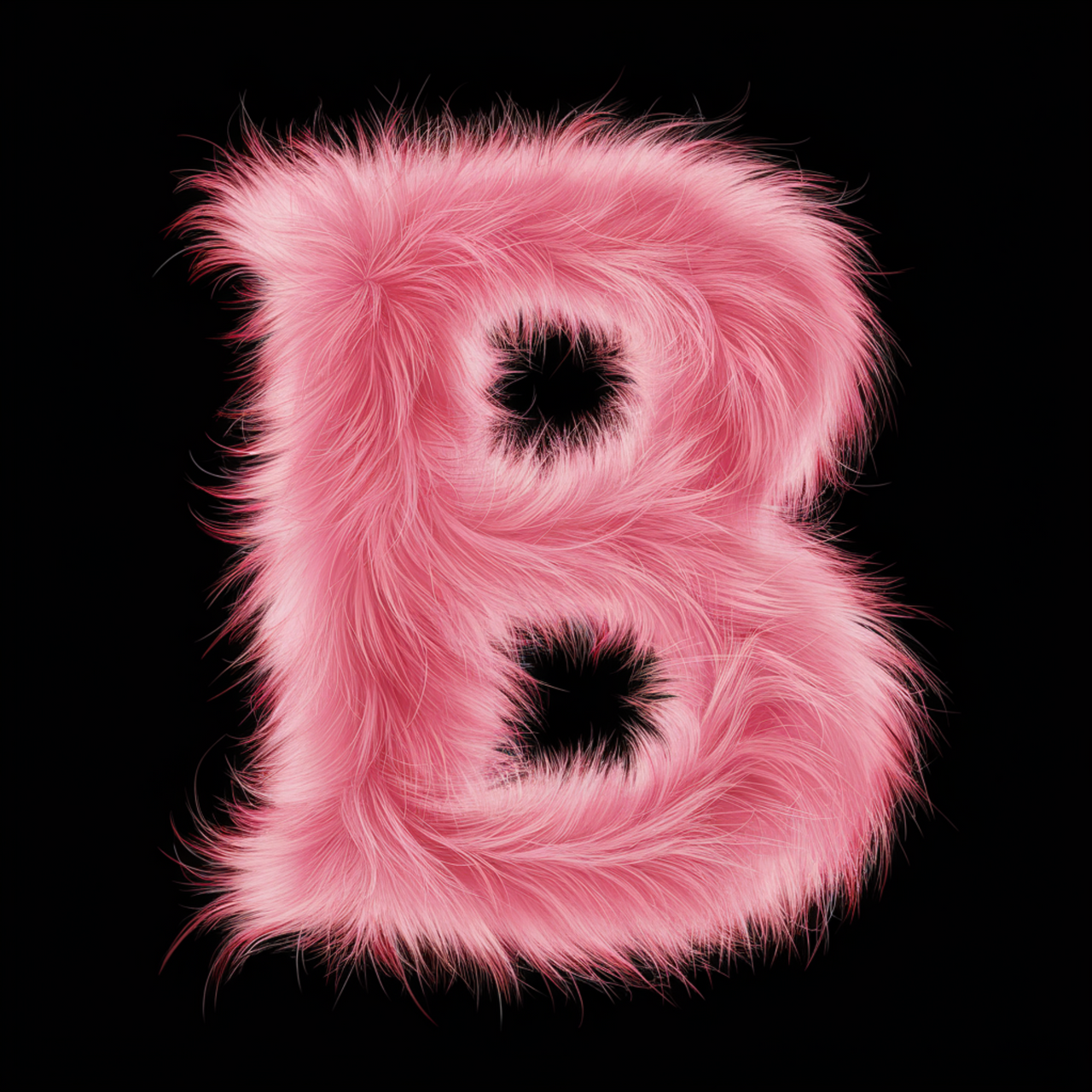 Schwarzer UNISEX Pullover "B Buchstabe"