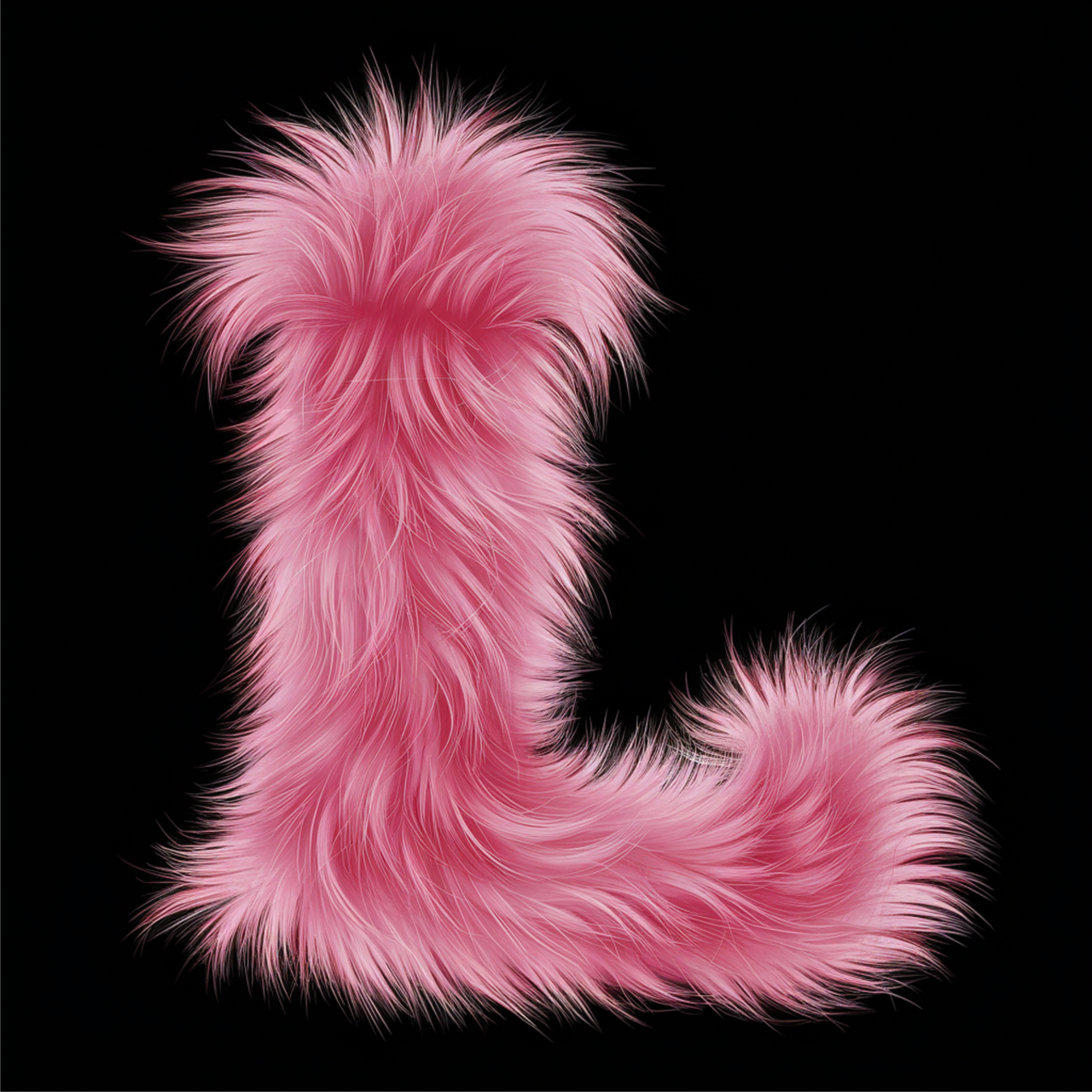 Schwarzes UNISEX T-Shirt "L Buchstabe"