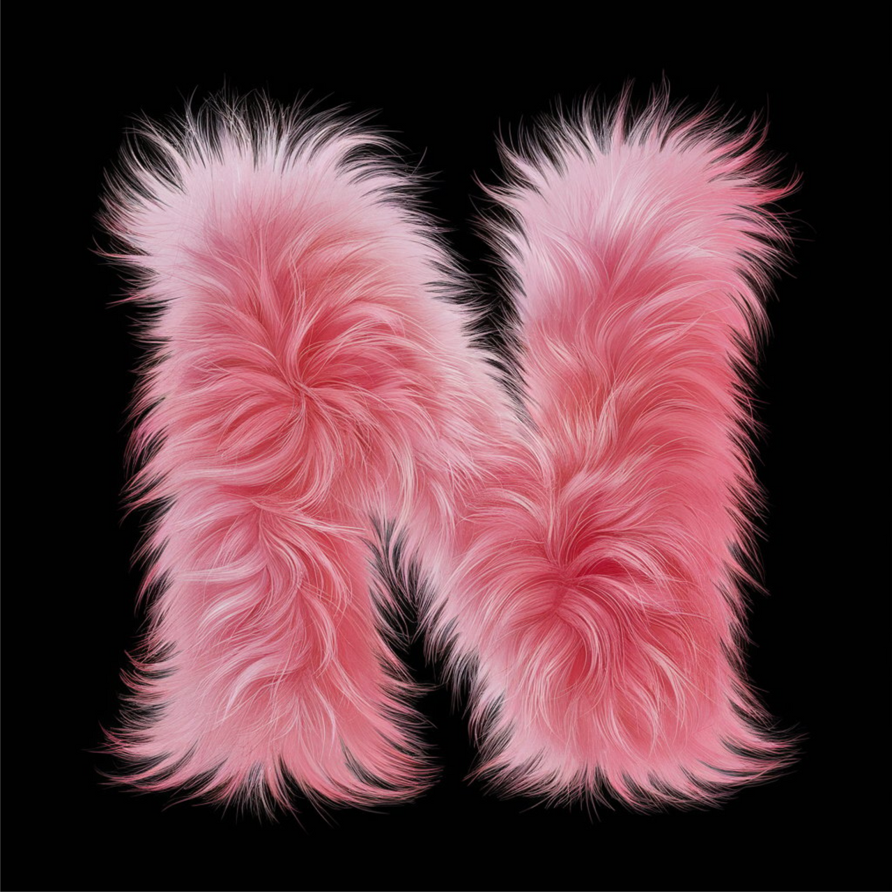 Schwarzer UNISEX Pullover "N Buchstabe"