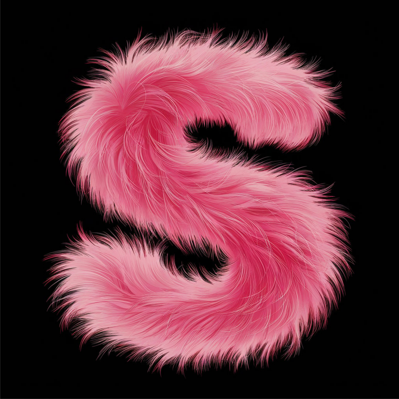 Schwarzer UNISEX Pullover "S Buchstabe"