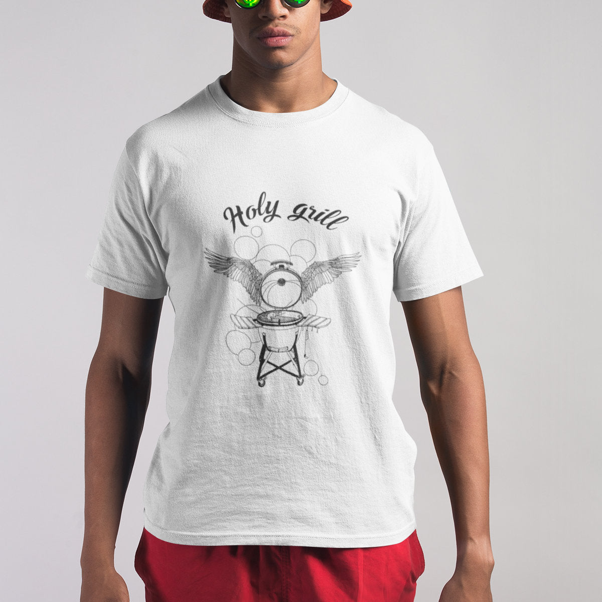 White T-shirt Holy grill