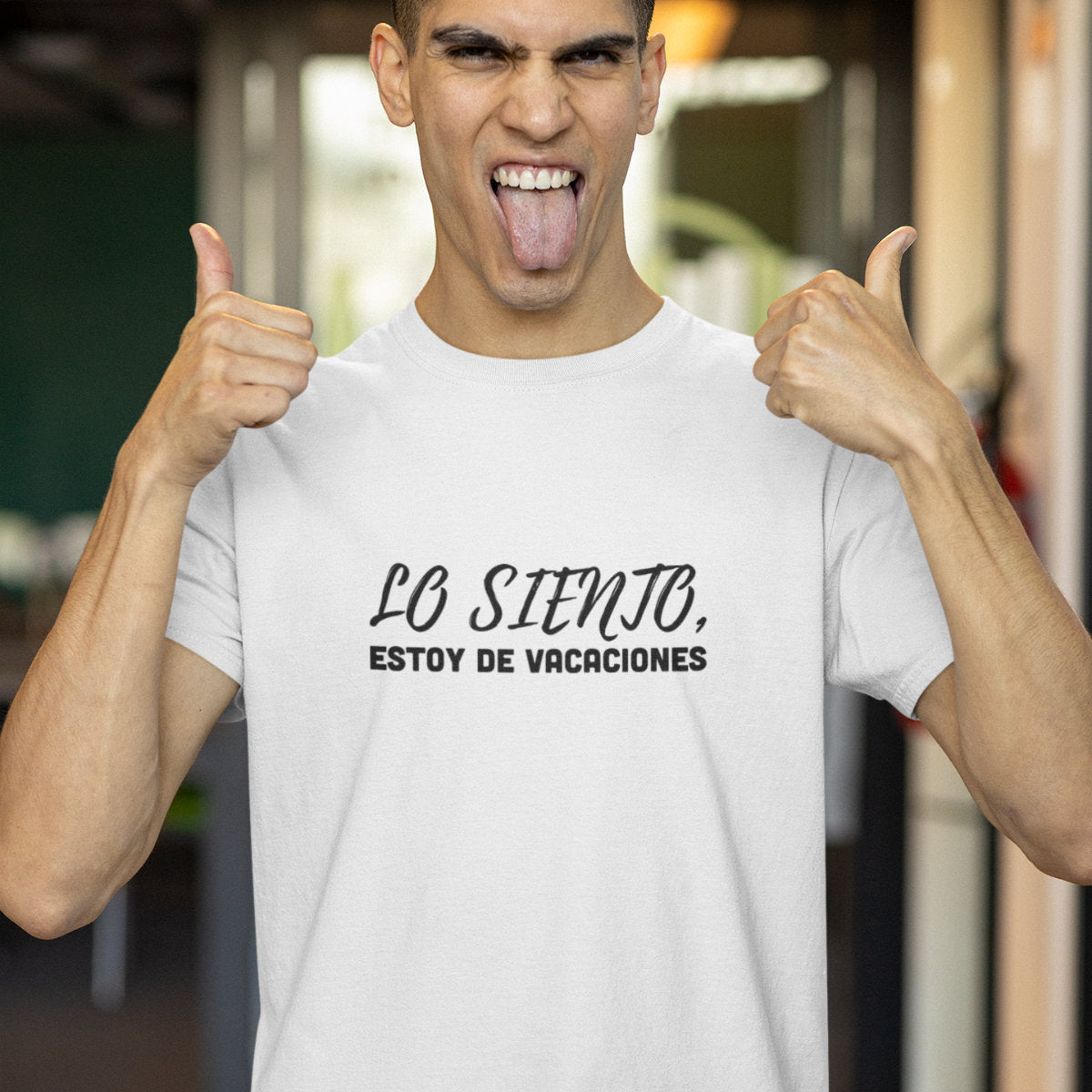 White T-shirt Sorry, I'm on vacation