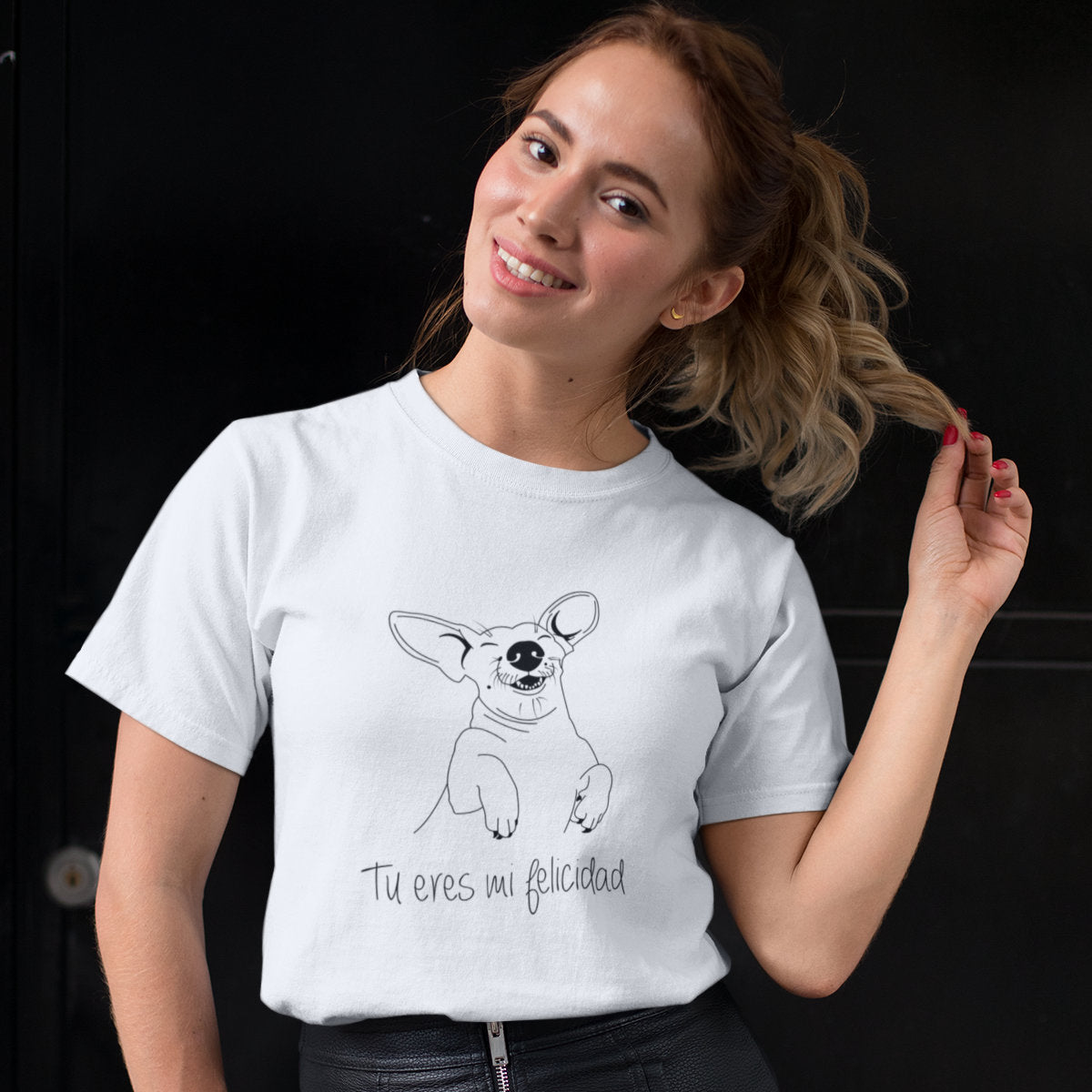 White T-shirt You are my happiness