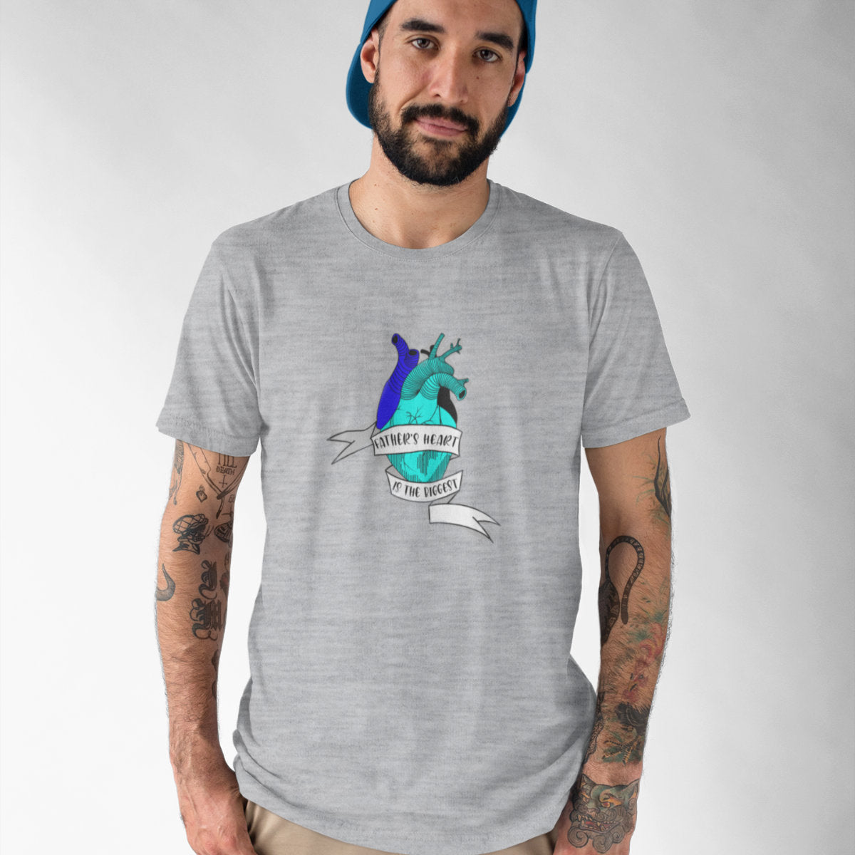 Melange grey T-shirt The Father's Heart