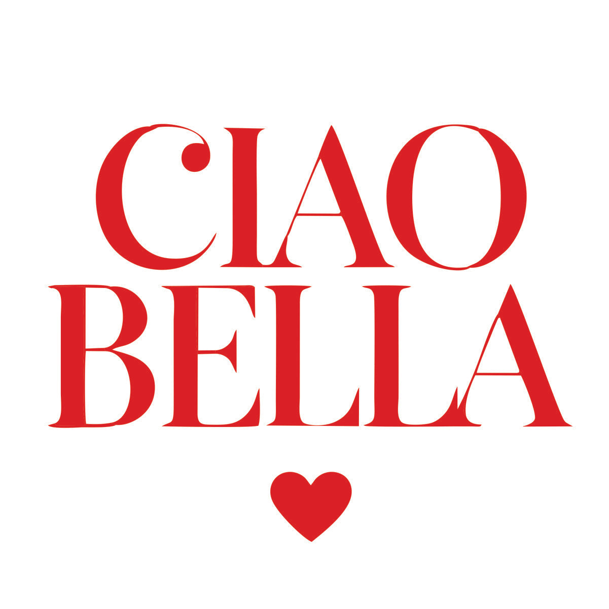 Weißes UNISEX T-Shirt "CIAO BELLA"