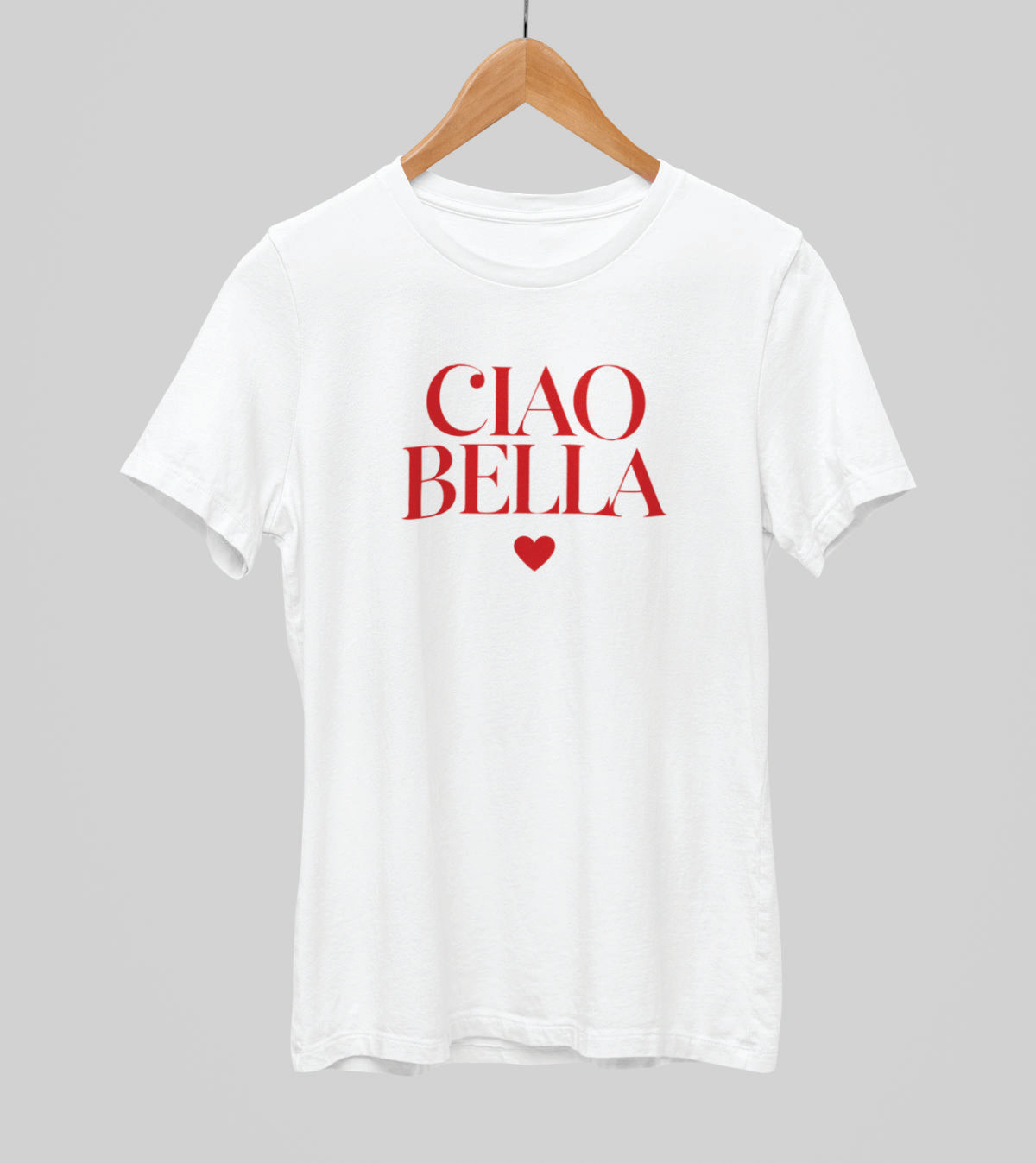 Weißes UNISEX T-Shirt "CIAO BELLA"