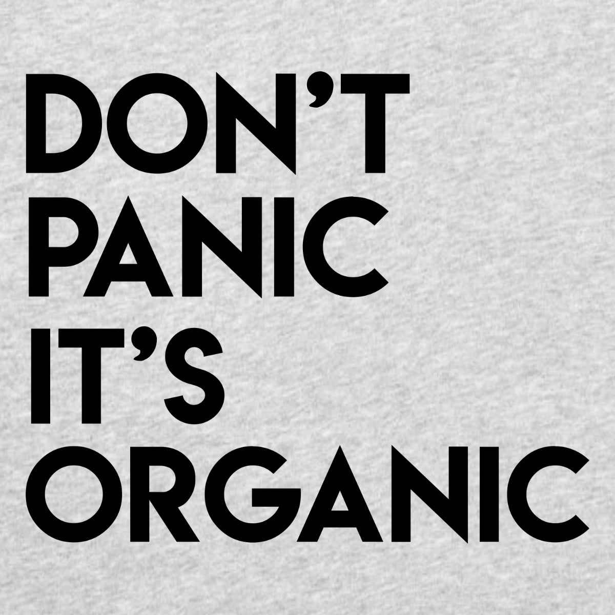 Grey-melange T-shirt Don't panic