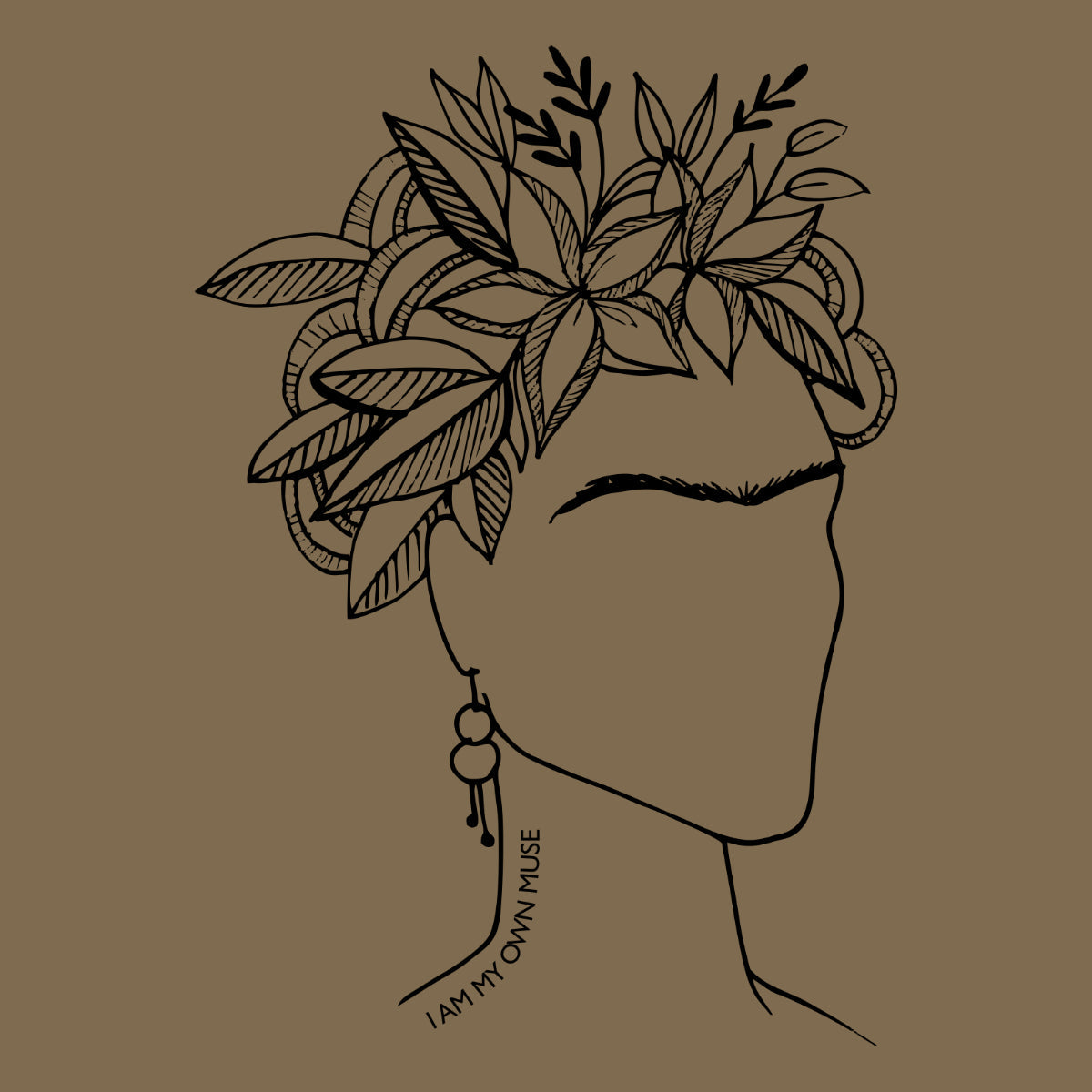 Kaki UNISEX T-särk Frida