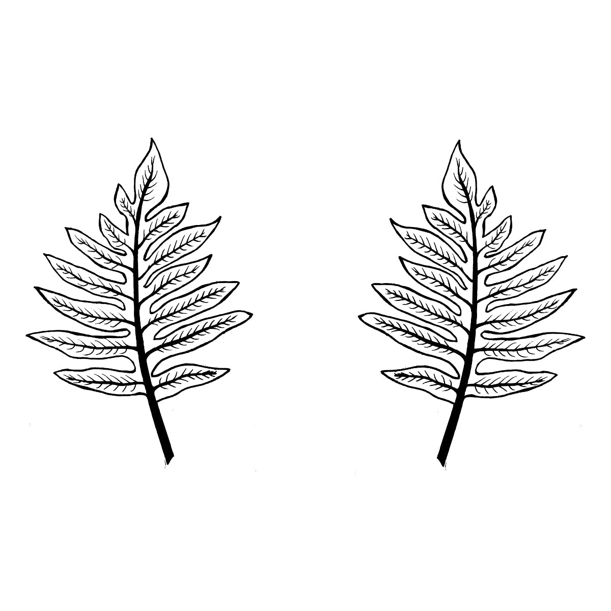 White T-shirt Two leaves