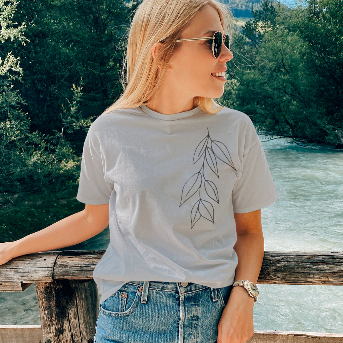 Hall Melange UNISEX T-särk Lehed