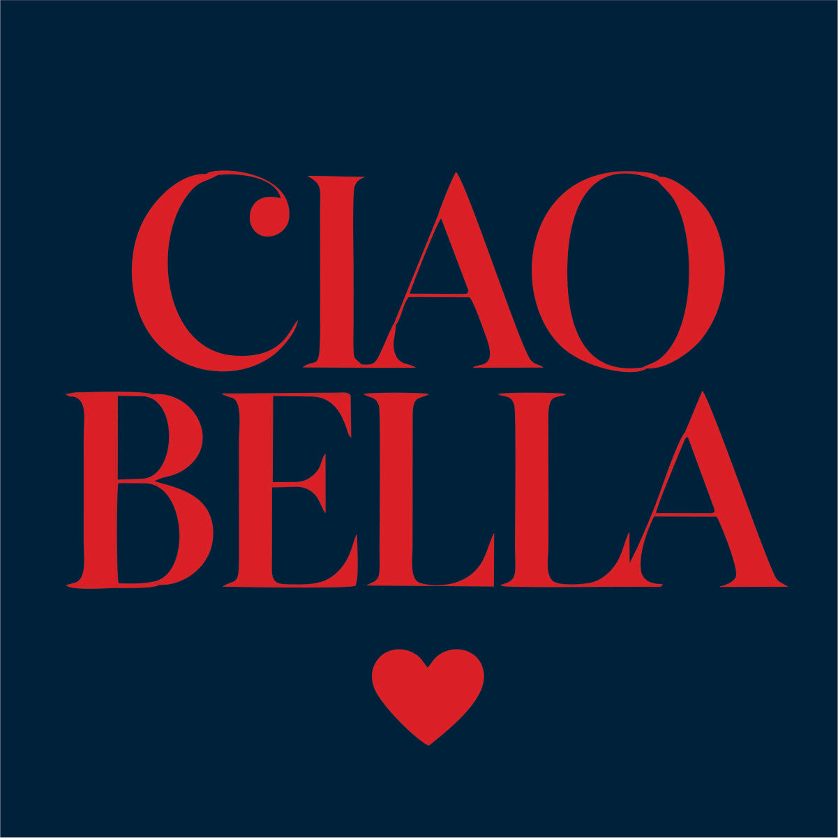 Blauer UNISEX Pullover "CIAO BELLA"