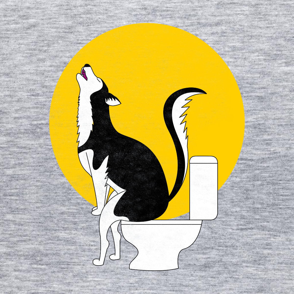 Melange grey T-shirt The howling