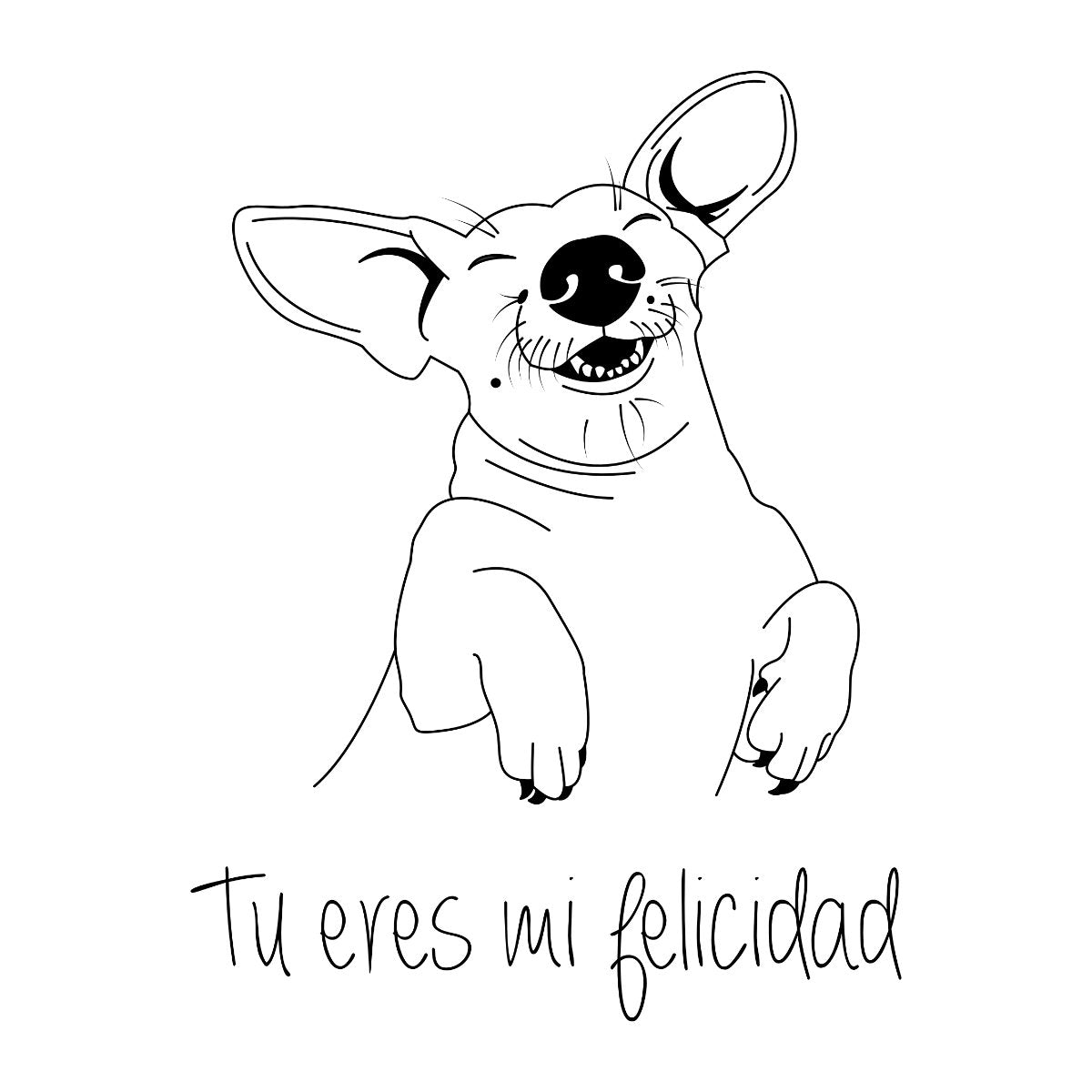 White T-shirt You are my happiness