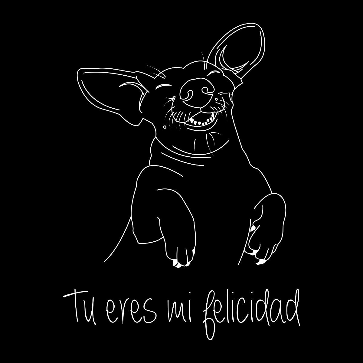 Black T-shirt You are my happiness