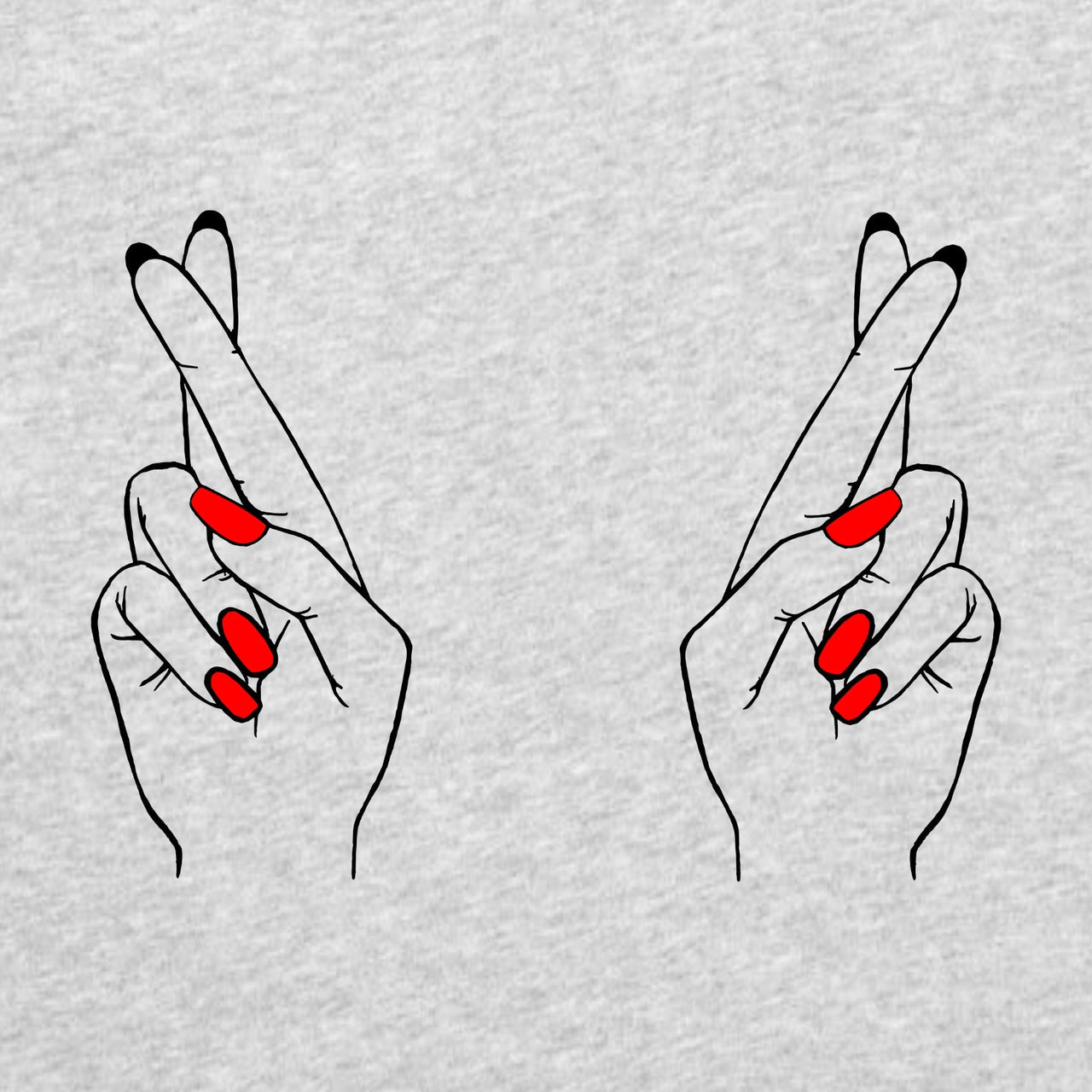 Hall Melange UNISEX T-särk Sõrmed