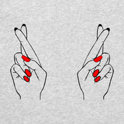 Szara Melanżowa T-shirt palce