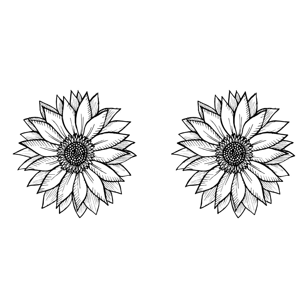 White T-shirt Sunflowers