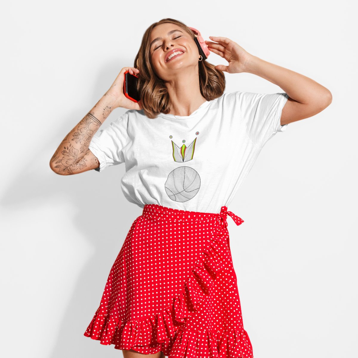 White T-shirt King Of Basketball