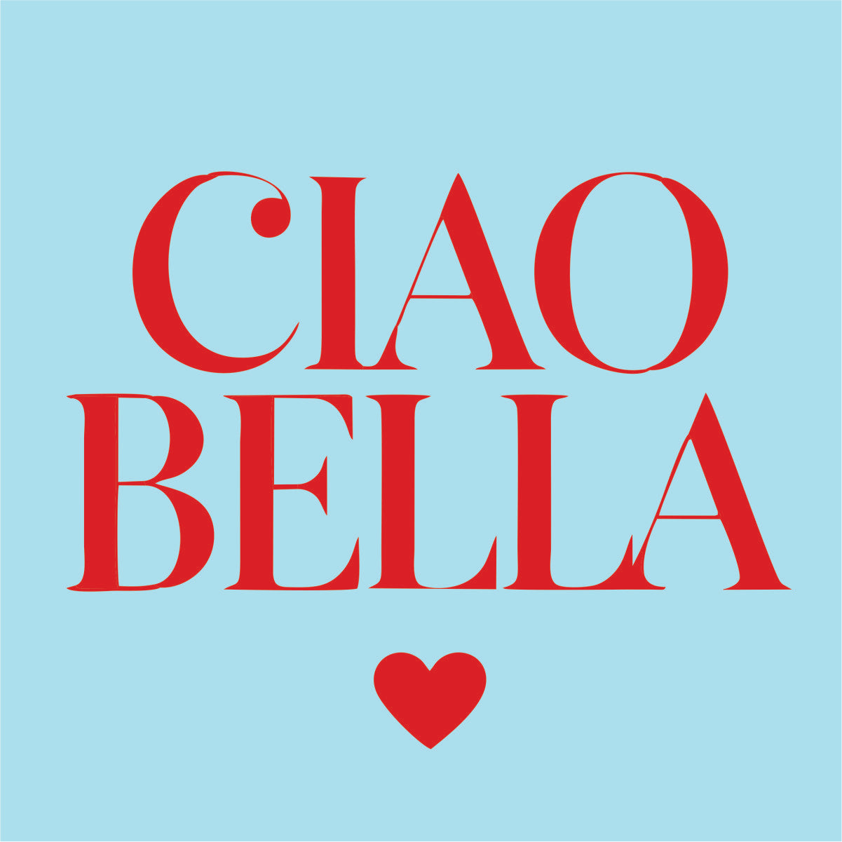 Hellblaues UNISEX T-Shirt "CIAO BELLA" 225